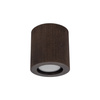 Ryflowana brązowa tuba sufitowa EVE CORTE WOOD ORZECH 1xGU10 Tk Lighting 11778