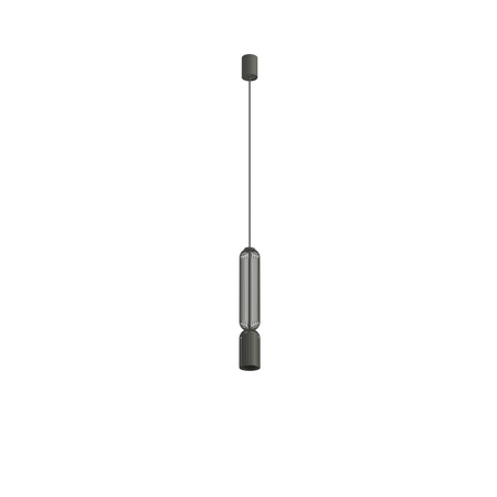 Lampa wisząca druciana tuba jedwabisty grafit 1xGU10 SINGLES B Nowodvorski 12201