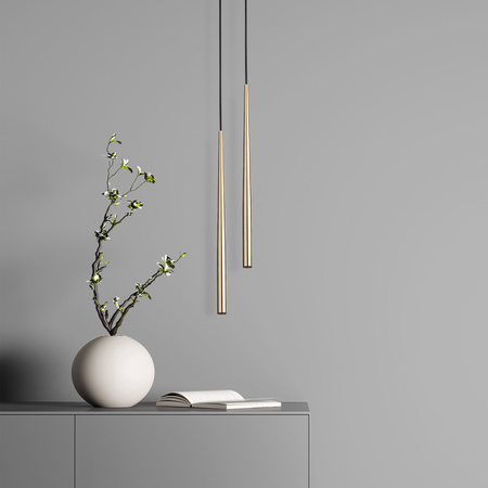 PIANO BLACK GOLD LAMPA WISZACA 1 TK Lighting 10116