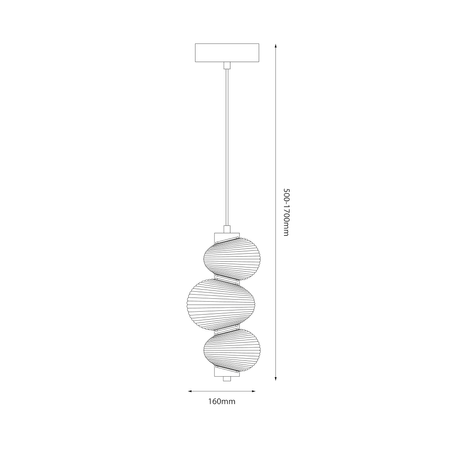 Lampa wisząca BOLLA GOLD 12W LED Milagro ML1424