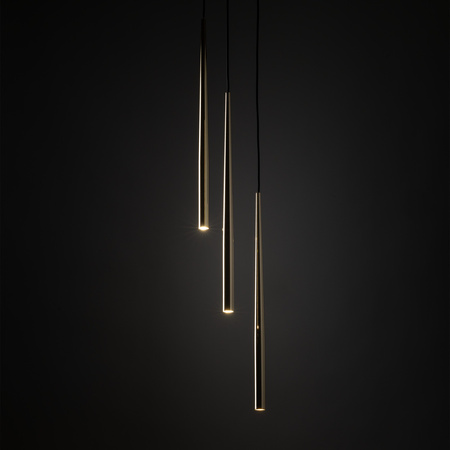 PIANO BLACK GOLD LAMPA WISZACA 3 TK Lighting 10117