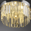 Lampa sufitowa okrągła chrom ze szklanymi zwisami KULUNKA 4xG9 Just Light 15048-17
