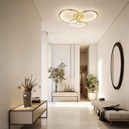 Plafon Azina 3 złote pierścienie LED Light Prestige LP-4852/3C GD