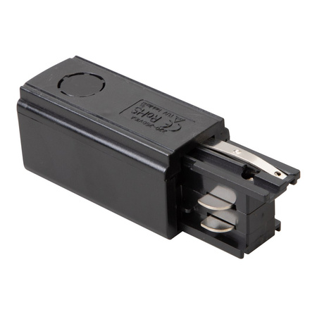 Zasilanie + Zaślepka Do Szynoprzewodu Czarny 3-Obwodowy Milagro ML2139