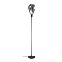 Lampa podłogowa czarna z dymionym szklanym kloszem DENSO 20 1xG9 Candellux Studio 51-51141