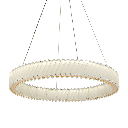 Lampa wisząca Deluxe złoty okrąg kryształowy 70cm 35W LED Milagro ML2780
