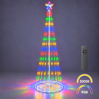 Choinka świecąca LED do domu lub ogrodu 2,5m 365LED 2700K + RGB IP44 Biały Milagro Eko-Light EKSW2925