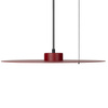Lampa wisząca metalowy cienki talerz w kolorze burgund z możliwością zawieszenia pod skosem PIATTO 1xGX53 fi 45cm Milagro MLP2915