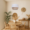 Lampa wisząca BUENO jasny + natura 1xE27 Milagro MLP1826