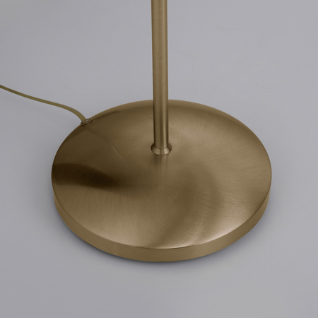 Lampa podłogowa z wyginanym ramieniem w kolorze mosiężnym PINO Paul Neuhaus 400-11 na dotyk