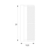 Kinkiet chromowany z akrylowymi tubami LED 3000K Maxlight W0422 Love