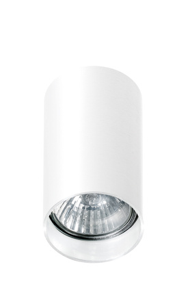 Biała mini oprawa natynkowa o wysokości 10cm MINI ROUND WH AZZARDO AZ1706