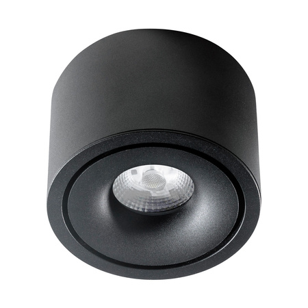 Czarna tuba natynkowa z funkcją CCT COSTA TOP 12W CCT SWITCH BK AZZARDO AZ6033
