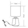 Mała lampka stołowa z czarnym abazurkiem Zuma Line HS8605-BL