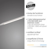 Biała lampa podłogowa LED ze zmienną barwą światła i giętkim ramieniem ELLY Just Light 11031-16