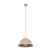 Metalowa lampa wisząca w kolorze beżowym o średnicy 34cm FARO SABIA 1xE27 Tk Lighting 10657