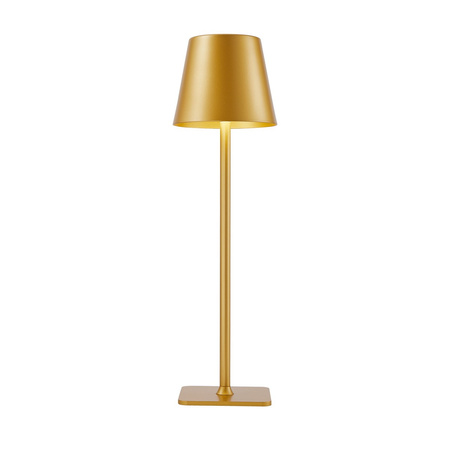 Lampka stołowa przenośna ładowana USB IP54 złota Atlis Italux TB-2821-GD