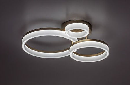 Lampa sufitowa złota trzy okręgi ze zmienną barwą światła Amilia LED Rabalux 71383