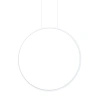 Biały pierścień wiszący 60cm LED 3000K do łazienki IP44 Maxlight P0651 Visual Ver 24W