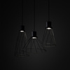 MODESTO BLACK LAMPA WISZACA 3 TK Lighting 10149