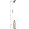 Lampa wisząca metalowa Tirana 1 biała 1xE27 Light Prestige LP-945/1P WH