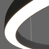 Lampa wisząca, żyrandol Aurum M czarny ring o średnicy 80cm LED PL0116-90-CCT-BK Yaskr