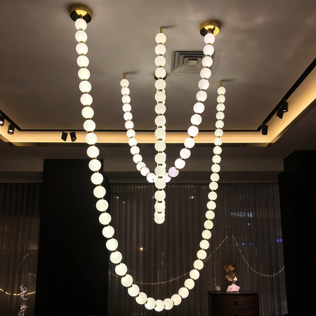Lampa wisząca Dorado Rope 2m złoty naszyjnik LED CCT Light Prestige LP-002/2M CCT