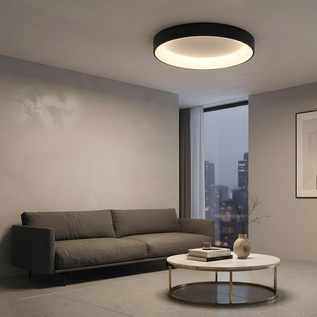 Plafon Georgia 60 cm czarny LED CCT Light Prestige LP-049/1C BK CCT