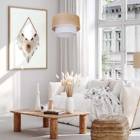 Lampa wisząca BUENO natura + jasny 1xE27 Milagro MLP1827