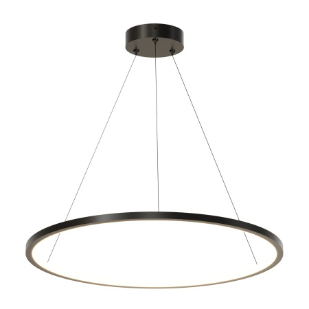 Lampa wisząca czarny okrąg 60cm Ringa LED PL0150-BK Yaskr