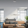  Lampa wisząca aluminiowy okrąg 58cm LED 3000K z funkcją ściemniania SwitchMo RITUS Just LIght 15394-95