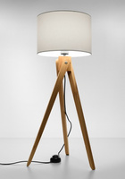 Lampa podłogowa LEGNO 1 100cm naturalne drewno Sollux SL.0523
