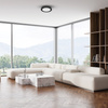 Plafon Evora Czarny Round 6W 3CCT Milagro ML1789