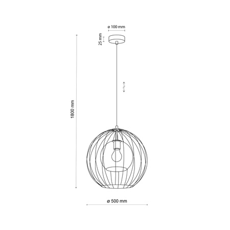 Lampa wisząca UNIVERSO TK Lighting 2552
