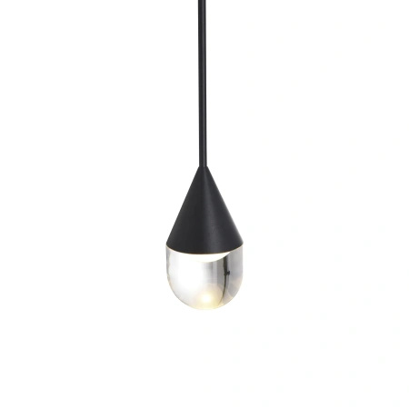 Lampa wisząca do łazienki IP44 Nata LED 3000K czarna PL0104-BK Yaskr