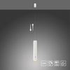 Lampa wisząca tuba biała bezprzewodowa akumulatorowa ładowana USB ATTACH Just Light 18281-16