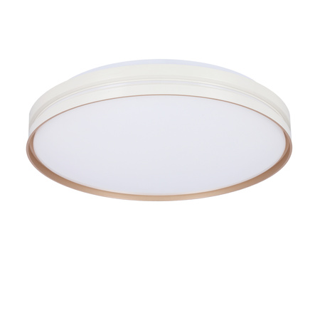 MONTANA LAMPA SUFITOWA PLAFON BIAŁY+ZŁOTY 24W LED 40 CM KLOSZ BIAŁY Candellux 14-11312