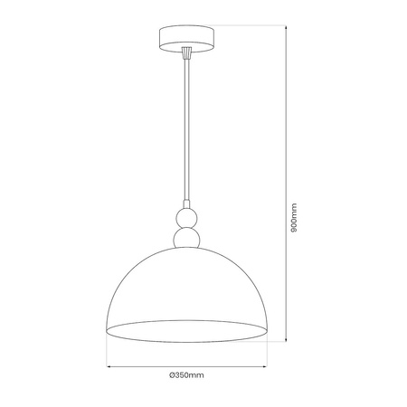 Lampa wisząca BENTO 1xE27 Milagro MLP1871