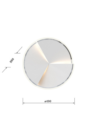 Kinkiet, lampa ścienna 49cm TRAPANI LED Wofi Premium 9036-108L