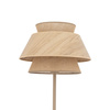 Lampa podłogowa w kolorze sabia KALUM WOOD + Juta średnica 45cm 1xE27 Tk Lighting 16225