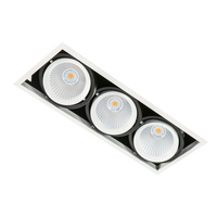 Oprawa podtynkowa Vertico Triple 4000K potrójna regulowana LED Italux GL7108-3/3X18W 4000K WH+BL