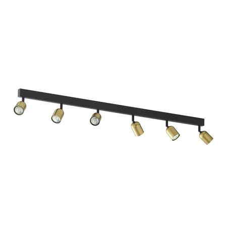 TOP BLACK/GOLD LAMPA SUFITOWA 6 PŁ TK Lighting 1022