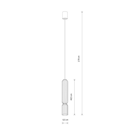 Lampa wisząca druciana tuba granat + beż 1xGU10 SINGLES B Nowodvorski 12202