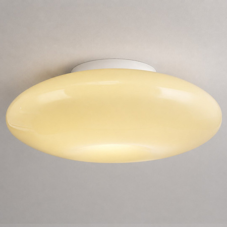 Szklana lampa sufitowa beżowe szkło o średnicy 40cm Robin Beige 14W LED Milagro ML2807