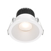 Białe okrągłe oczko podtynkowe średnica 6cm IP65 LED 3000K Zoom DL034-01-06W3K-W Maytoni
