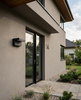 Czarny kinkiet elewacyjny LED z czujnikiem ruchu MODENA Kaja Lighting K-8247