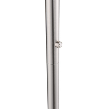 Prosta lampa podłogowa w kolorze stalowym HANS LED 3000K Just Light 11729-55