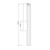 Kinkiet Linea 61 cm biały LED do łazienki CCT Light Prestige LP-0510/1W-61 WH