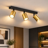 Lampa sufitowa Hudson 3xGU10 Czarno-Złoty Milagro MLP0259