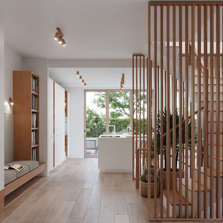 Lampa sufitowa oprawa ZEKE 10cm dąb Sollux Lighting SL.1033